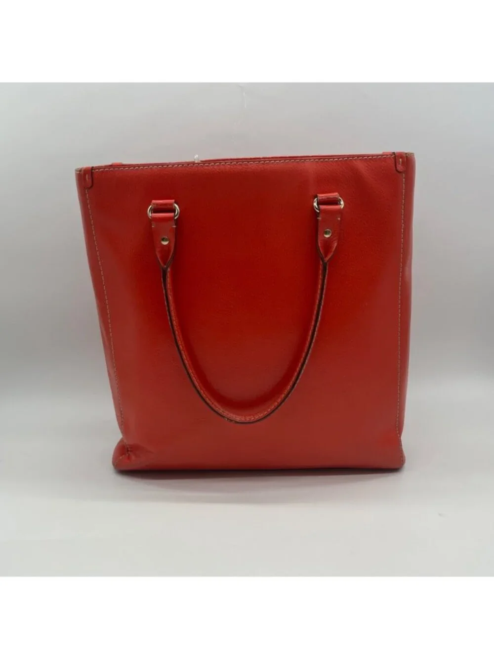 Kate Spade Red Pebbled Grain Leather Tote Bag